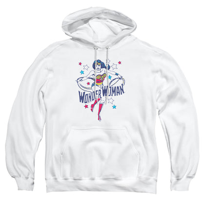 Dc Wonder Stars Mens Hoodie White Officially Licensed