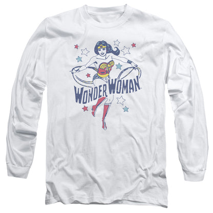 Dc Wonder Stars Mens Long Sleeve Shirt White Officially Licensed