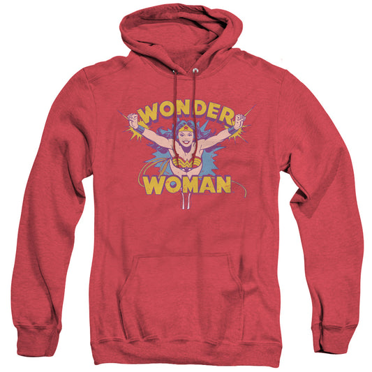 Dc Flying Through Heather Mens Hoodie Red Officially Licensed