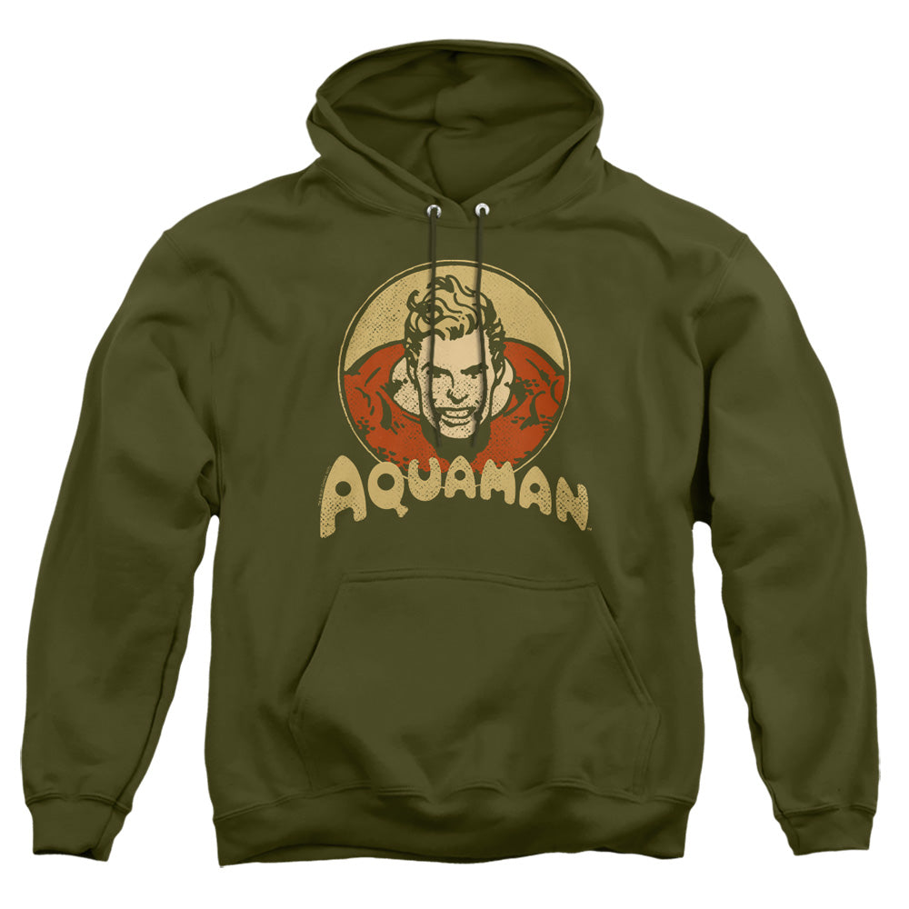 Dc Aqua Circle Mens Hoodie Military Green Officially Licensed