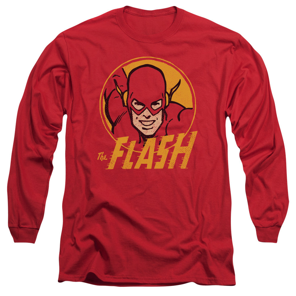 Dc Flash Flash Circle Mens Long Sleeve Shirt Red