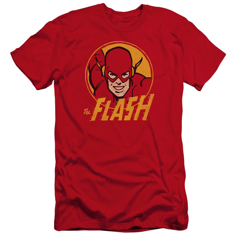 Dc Flash Flash Circle Premium Bella Canvas Slim Fit Mens T Shirt Red