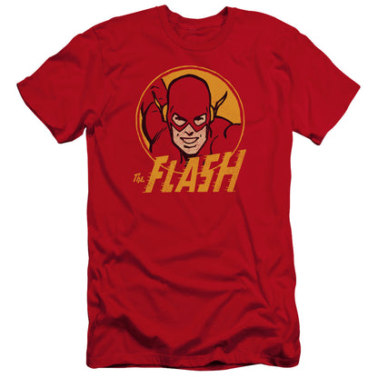 Dc Flash Flash Circle Premium Bella Canvas Slim Fit Mens T Shirt Red