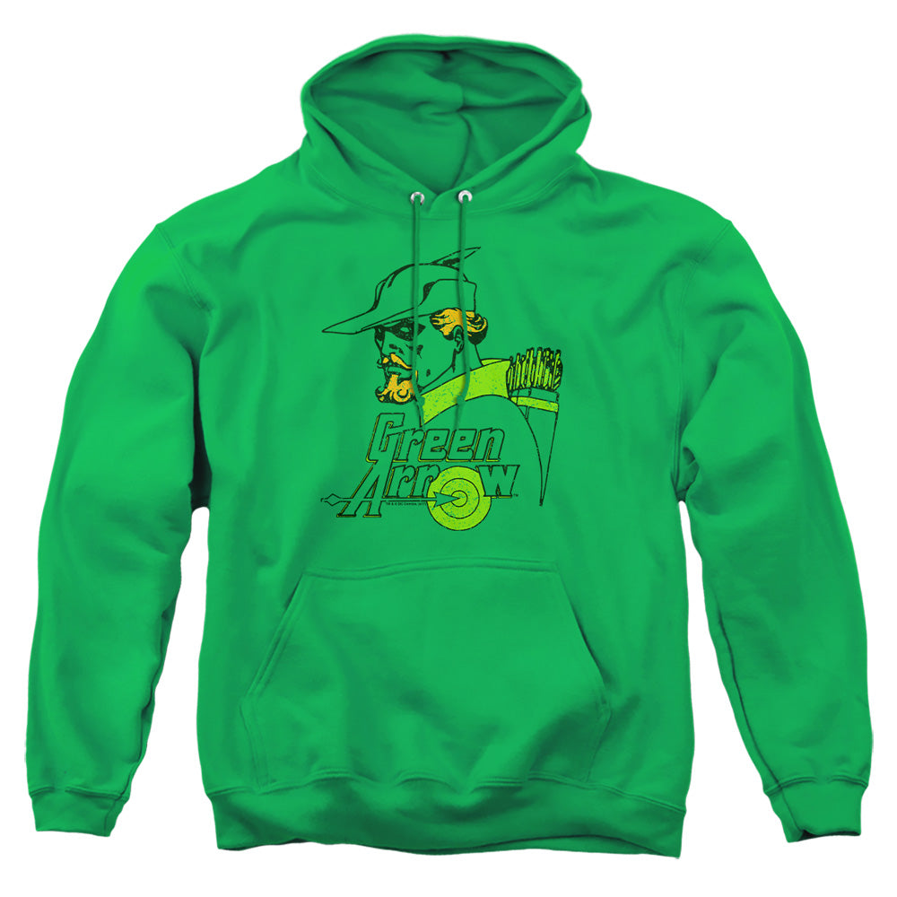 Dc Close Up Mens Hoodie Kelly Green Officially Licensed