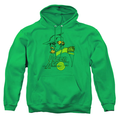 Dc Close Up Mens Hoodie Kelly Green Officially Licensed