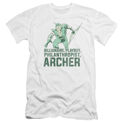 Dc Archer Premium Bella Canvas Slim Fit Mens T Shirt White