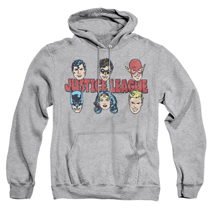 Dc Justice Lineup Mens Hoodie Athletic Heather Officially Licensed