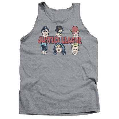 Dc Justice Lineup Mens Tank Top Shirt Athletic Heather