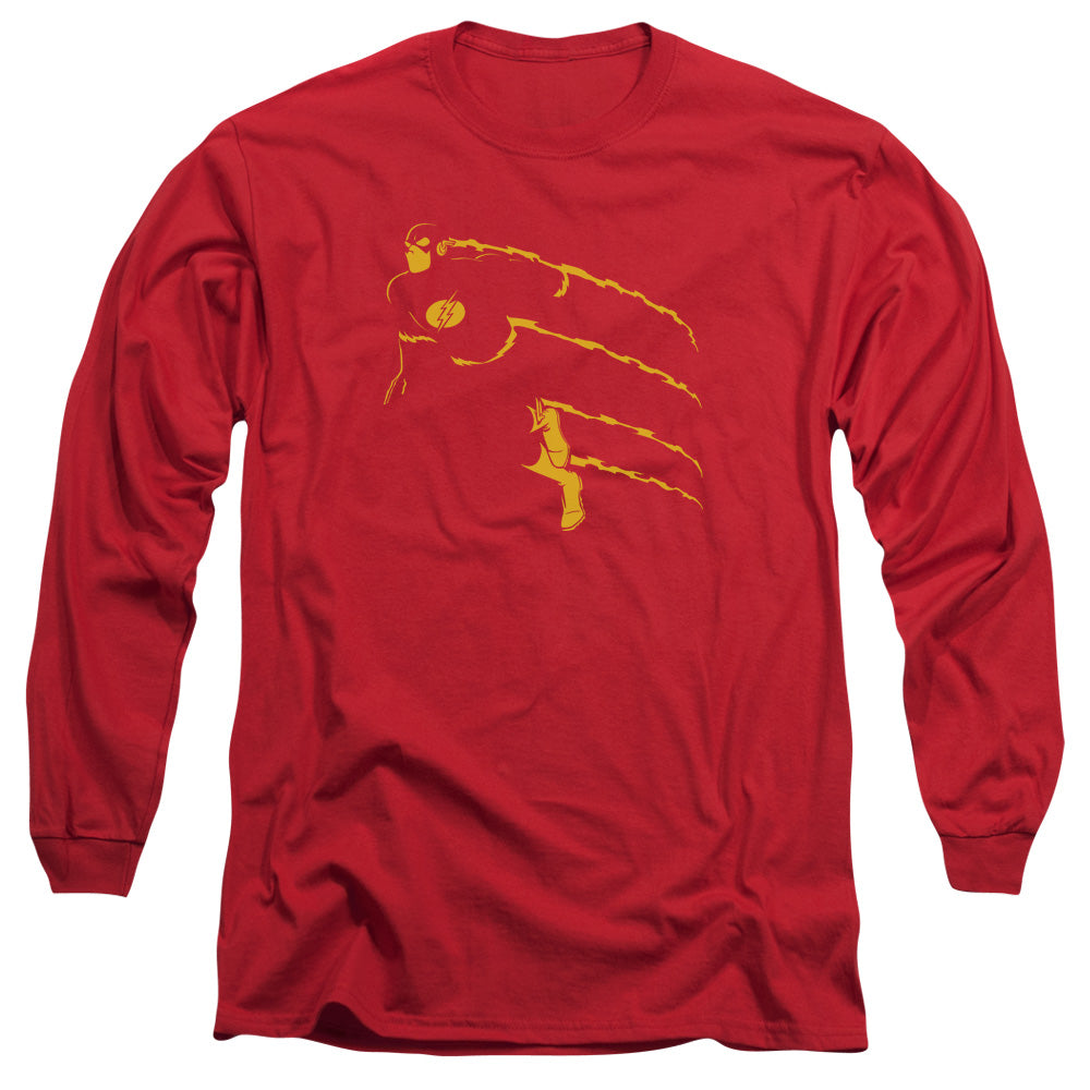 Dc Flash Flash Min Mens Long Sleeve Shirt Red