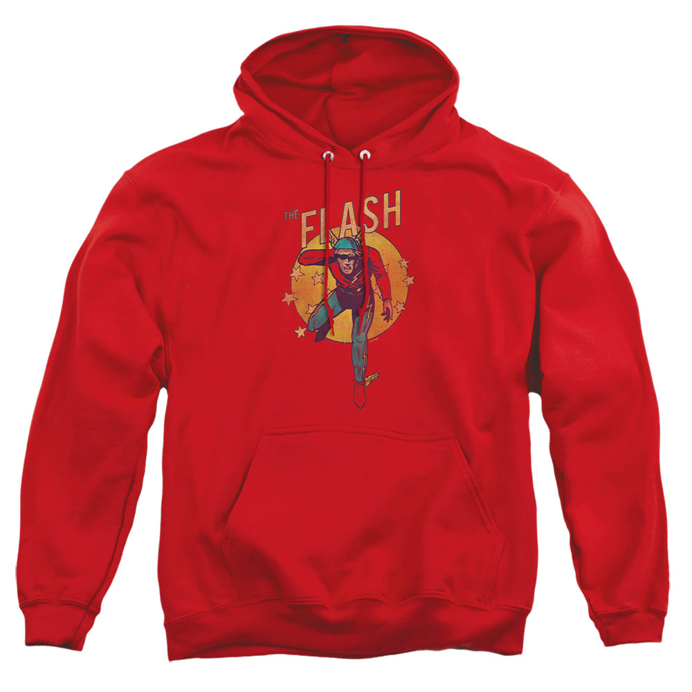 Dc Flash Circle & Stars Mens Hoodie Red Officially Licensed