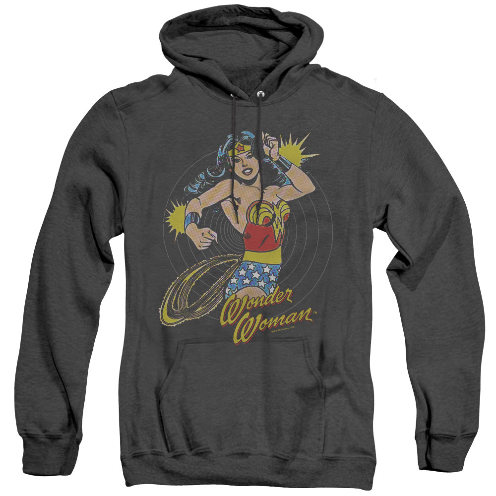 Dc Spinning Heather Mens Hoodie Black Officially Licensed