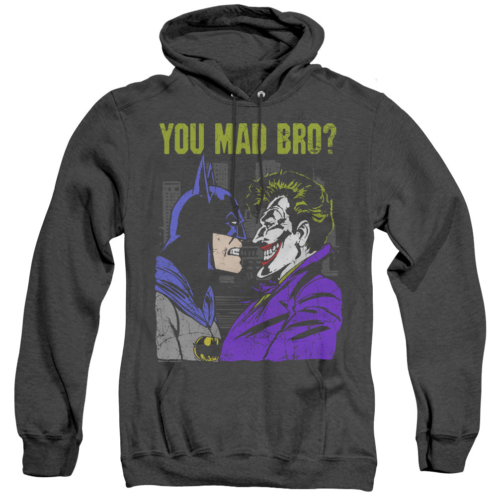 Dc Mad Bro Heather Mens Hoodie Black Officially Licensed