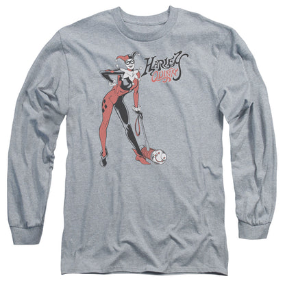 Dc Harley Hammer Mens Long Sleeve Shirt Athletic Heather Officially Licensed