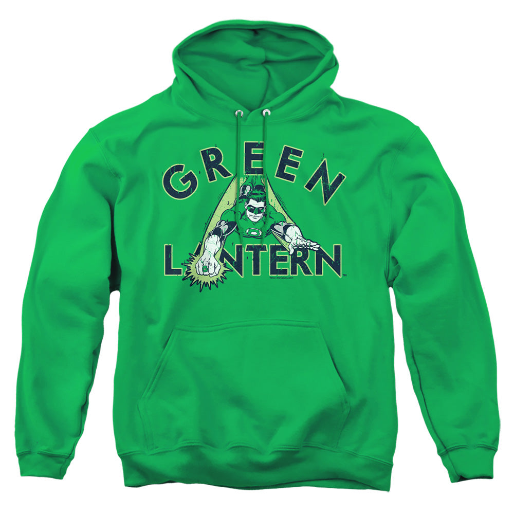 Dc In Flight Mens Hoodie Kelly Green Officially Licensed