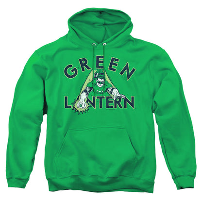 Dc In Flight Mens Hoodie Kelly Green Officially Licensed