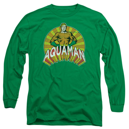 Dc Arms Akimbo Mens Long Sleeve Shirt Kelly Green Officially Licensed