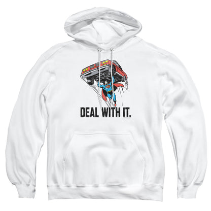 Dco Deal With It Mens Hoodie White Officially Licensed