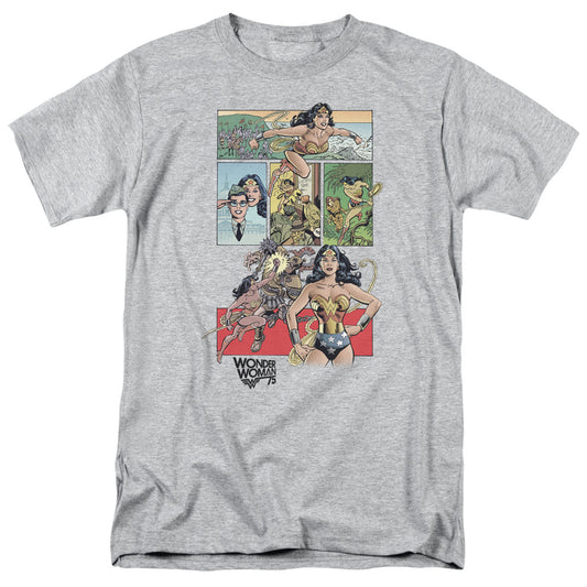 Wonder Woman Ww75 Comic Page Mens T Shirt Athletic Heather