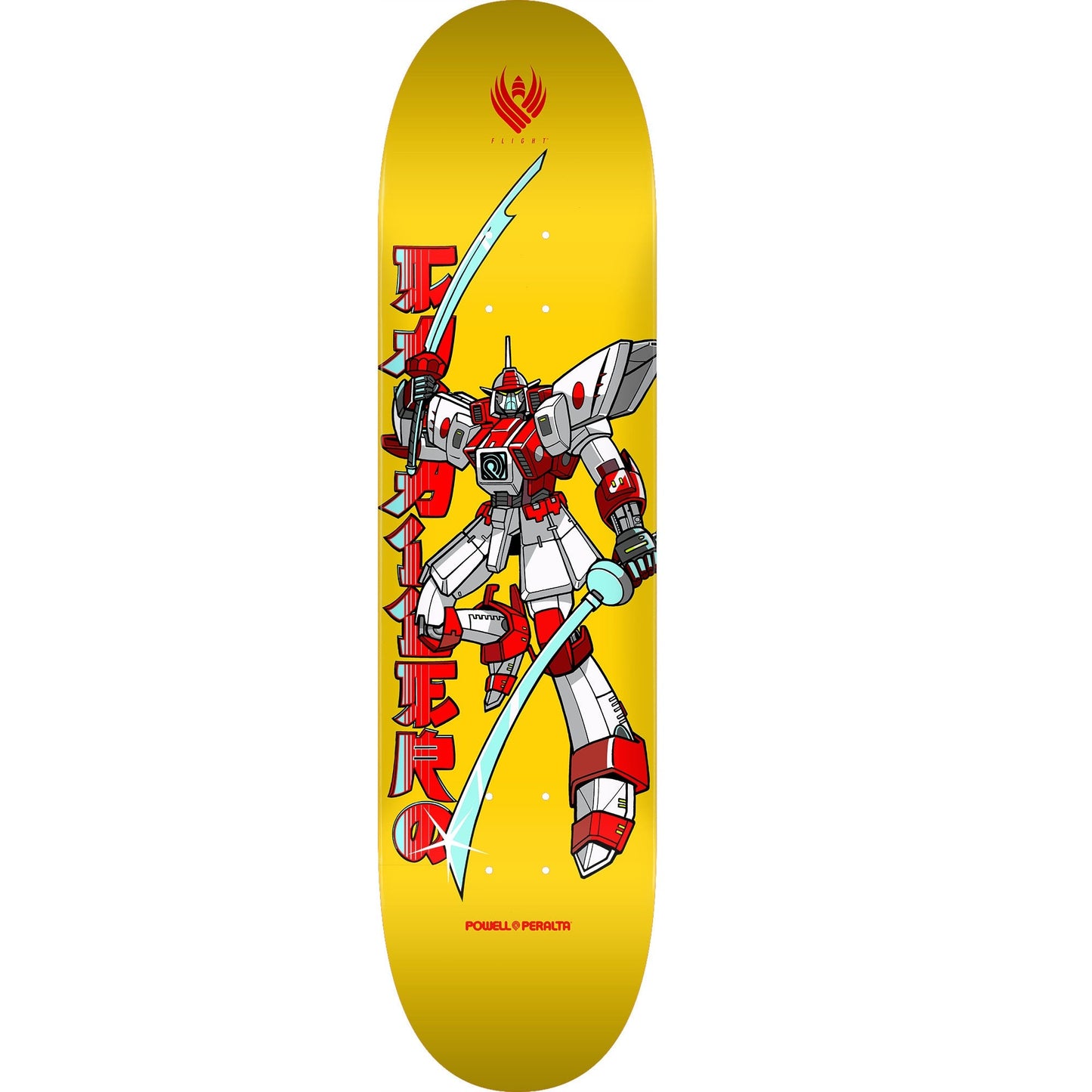 Powell Peralta Steve Caballero Gundam Flight Skateboard Deck - 8.25ƒ?? Yellow