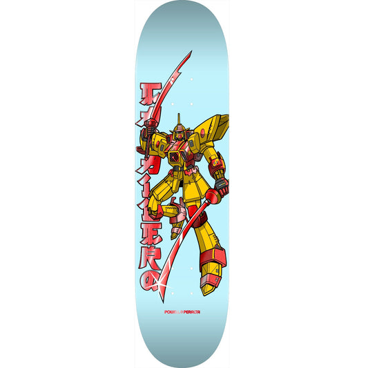 Powell Peralta Steve Caballero Gundam Flight Skateboard Deck - 8.5ƒ?? Light Blue/Red Foil **PRE-ORDER**