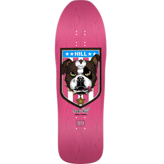 Powell Peralta Frankie Hill Bulldog Skateboard Deck - 10ƒ?? Pink Stain