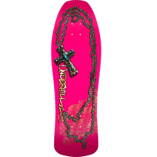 Powell Peralta OG Ray Underhill Chain & Cross Skateboard Deck - 10" Pink/Gold Foil **PRE-ORDER**