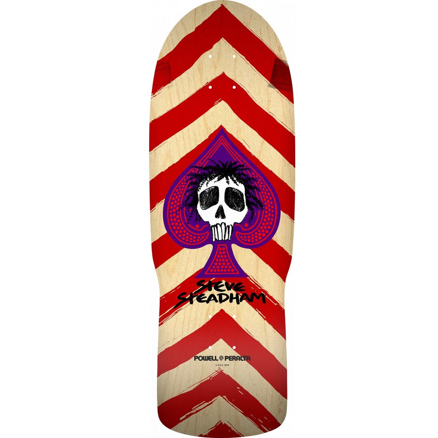 Powell Peralta Steadham Spade Skateboard Deck - 10ƒ?? Red/Natural