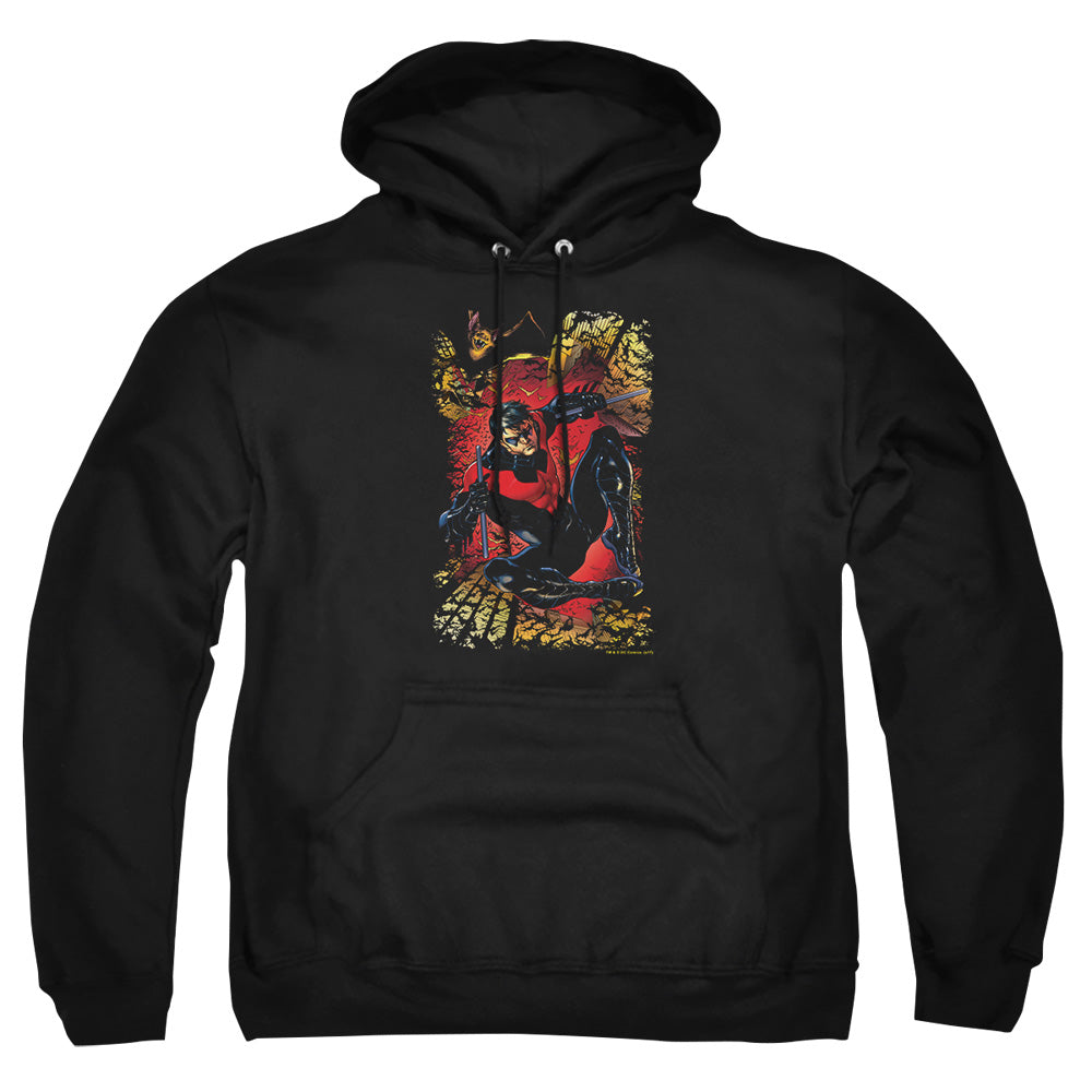 Jla Nightwing #1 Mens Hoodie Black Officially Licensed