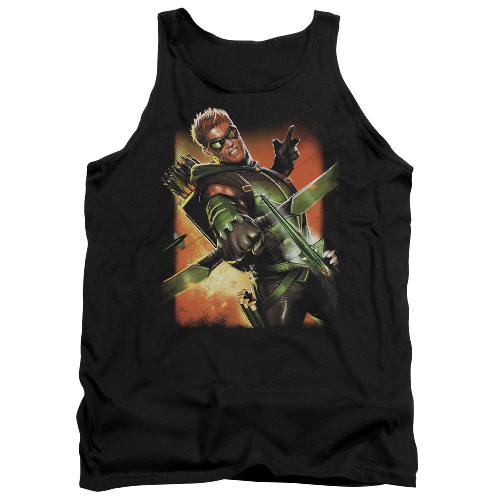 Justice League Green Arrow #1 Mens Tank Top Shirt Black