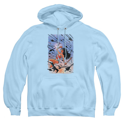 Jla Wonder Woman #1 Mens Hoodie Light Blue Officially Licensed
