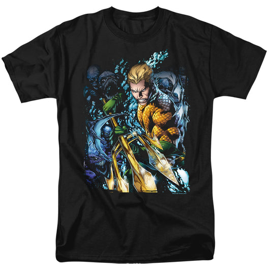 Justice League Of America Aquaman #1 Mens T Shirt Black