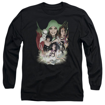 Dcr Justice League Dark Mens Long Sleeve Shirt Black Officially Licensed