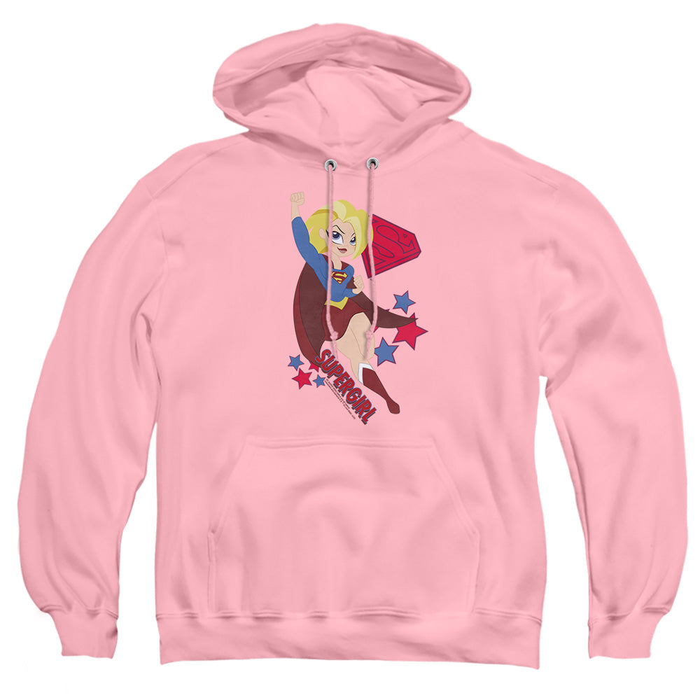 Dc Superhero Girls Supergirl Mens Hoodie Pink Officially Licensed