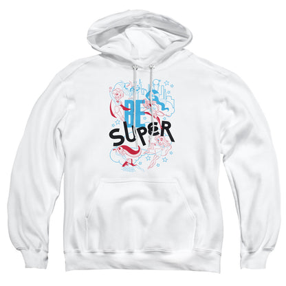 Dc Superhero Girls Be Super Mens Hoodie White Officially Licensed