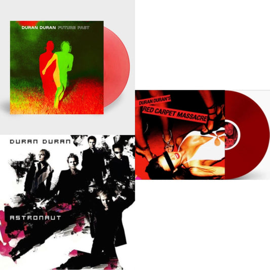 Duran Duran - Future Past (Transparent Red LP Vinyl) (I) & Astronaut (Milky Clear Vinyl/2LP) (I) & Red Carpet Massacre (Translucent Ruby Vinyl/2LP) (I)