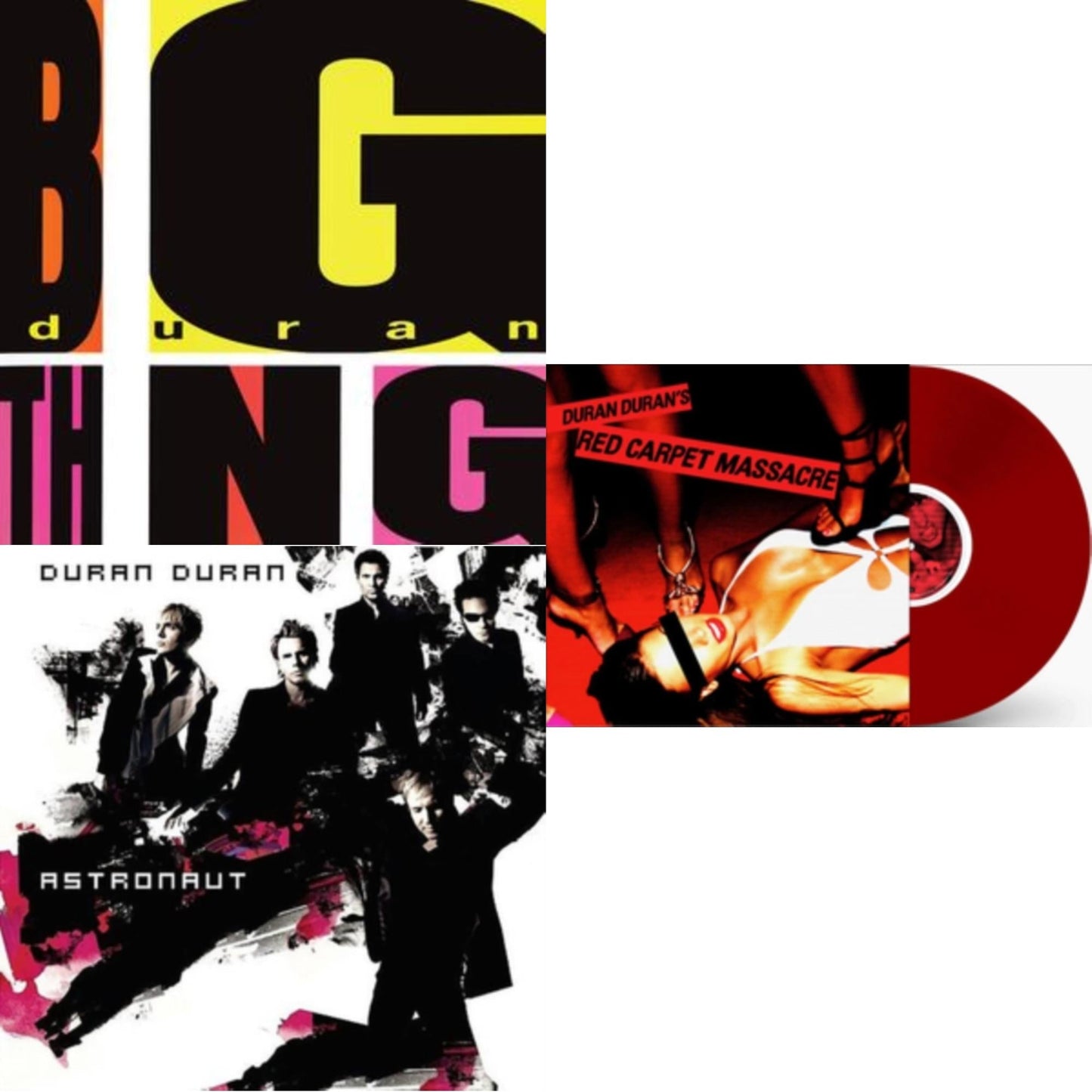 Duran Duran - Astronaut (Milky Clear Vinyl/2LP) (I) & Red Carpet Massacre (Translucent Ruby Vinyl/2LP) (I) & Big Thing (2010 Remaster)