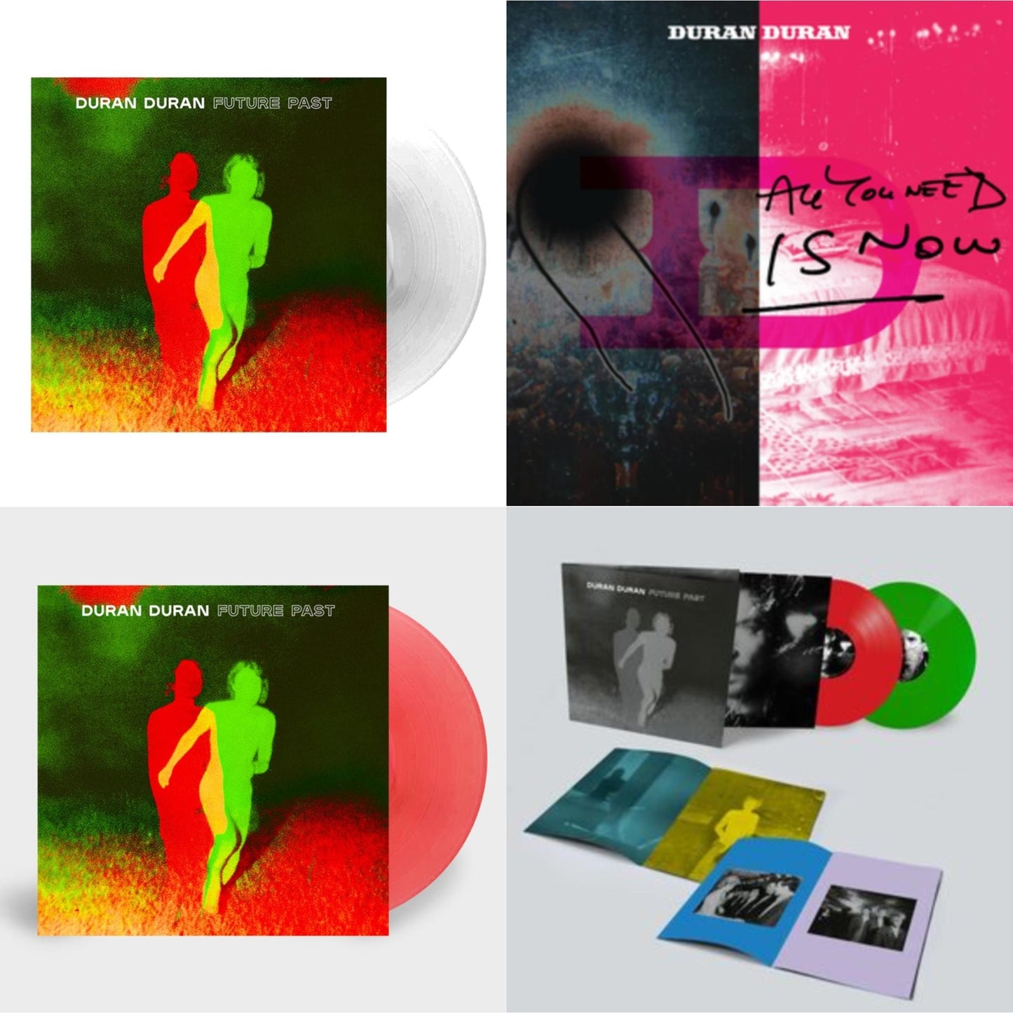 Duran Duran - Future Past & Future Past (Transparent Red LP Vinyl) (I) & All You Need Is Now (Magenta Vinyl/2LP) (I) & Future Past (Complete Edition/2LP)