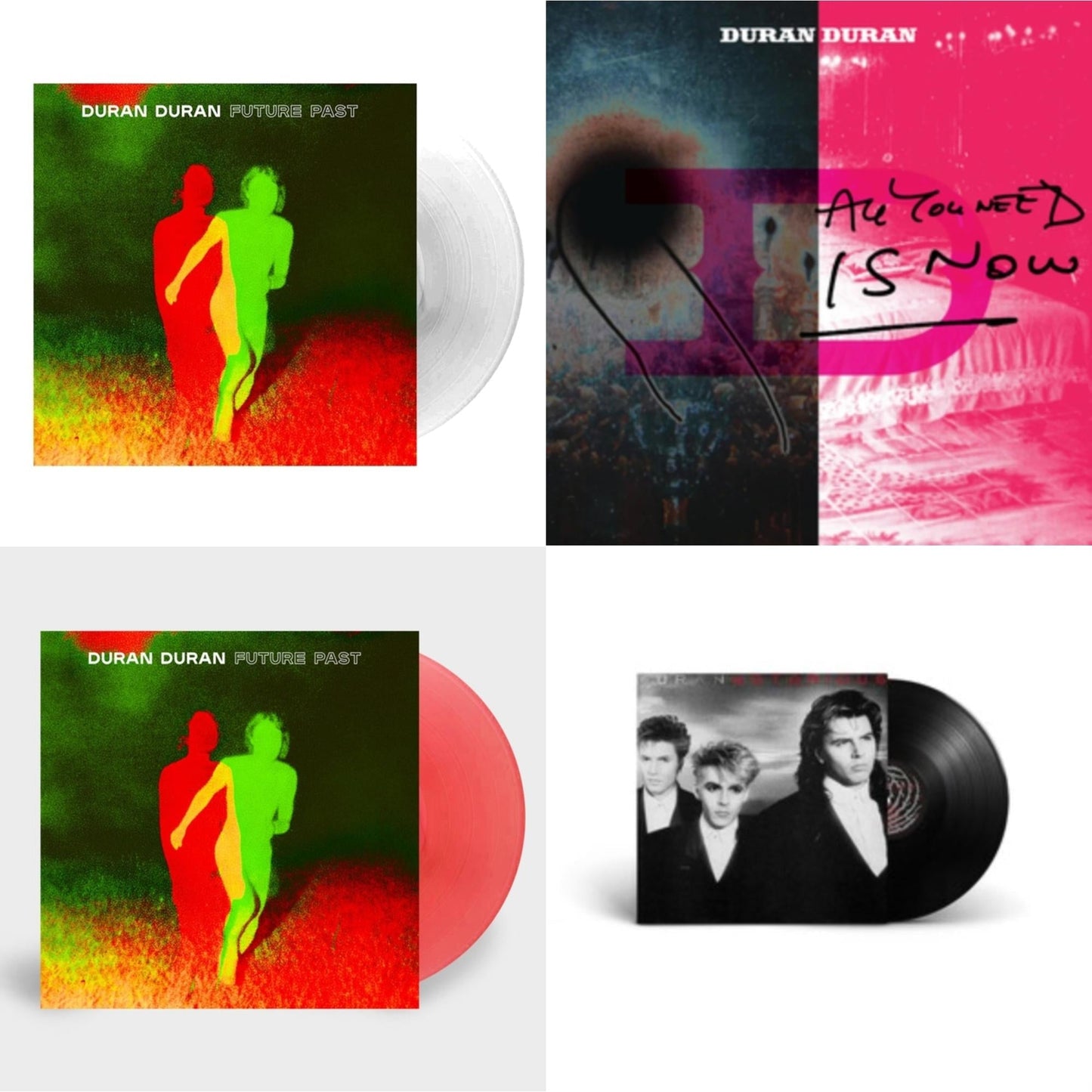 Duran Duran - Future Past & Future Past (Transparent Red LP Vinyl) (I) & All You Need Is Now (Magenta Vinyl/2LP) (I) & Notorious (2010 Remaster)