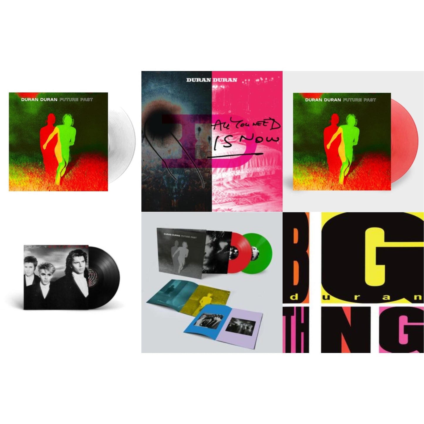 Duran Duran - Future Past & Future Past (Transparent Red LP Vinyl) (I) & All You Need Is Now (Magenta Vinyl/2LP) (I) & Future Past (Complete Edition/2LP) & Notorious (2010 Remaster) & Big Thing (2010 Remaster)