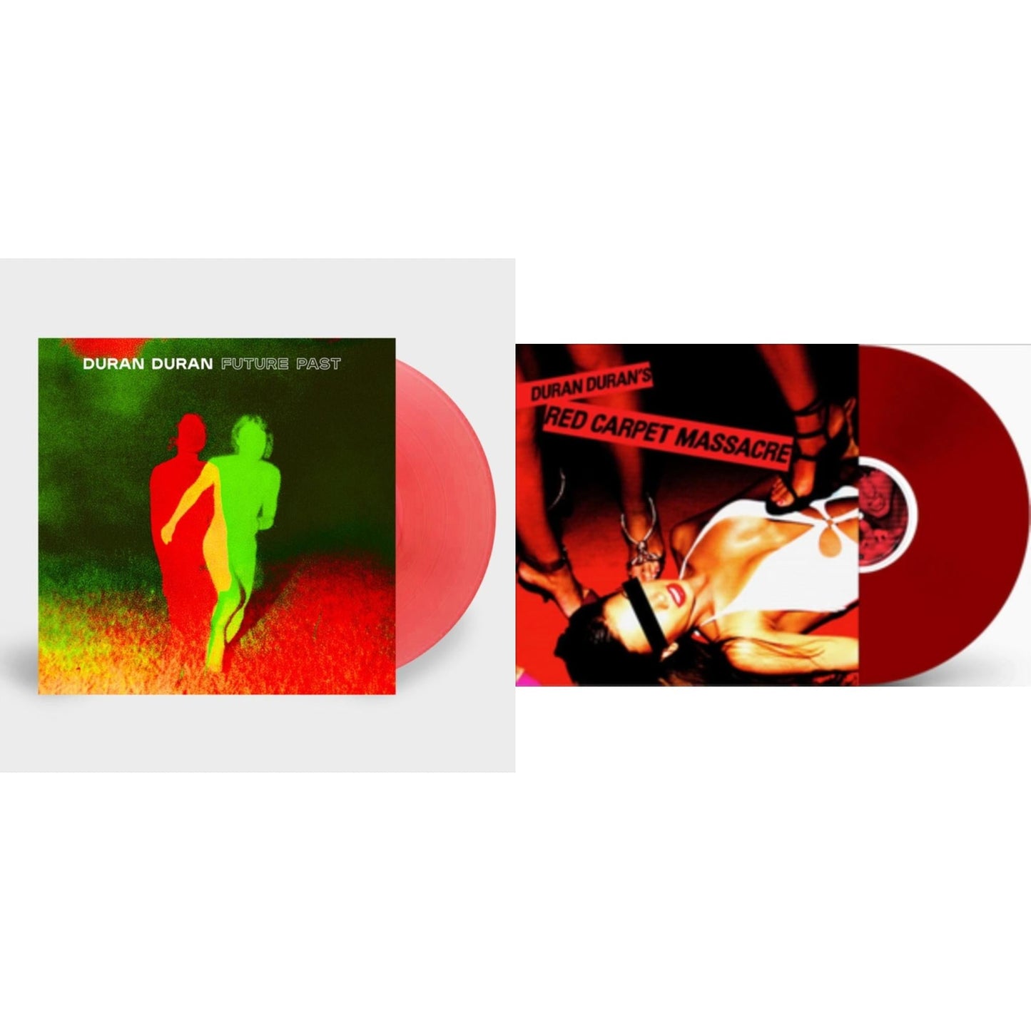 Duran Duran - Future Past (Transparent Red LP Vinyl) (I) & Red Carpet Massacre (Translucent Ruby Vinyl/2LP) (I)