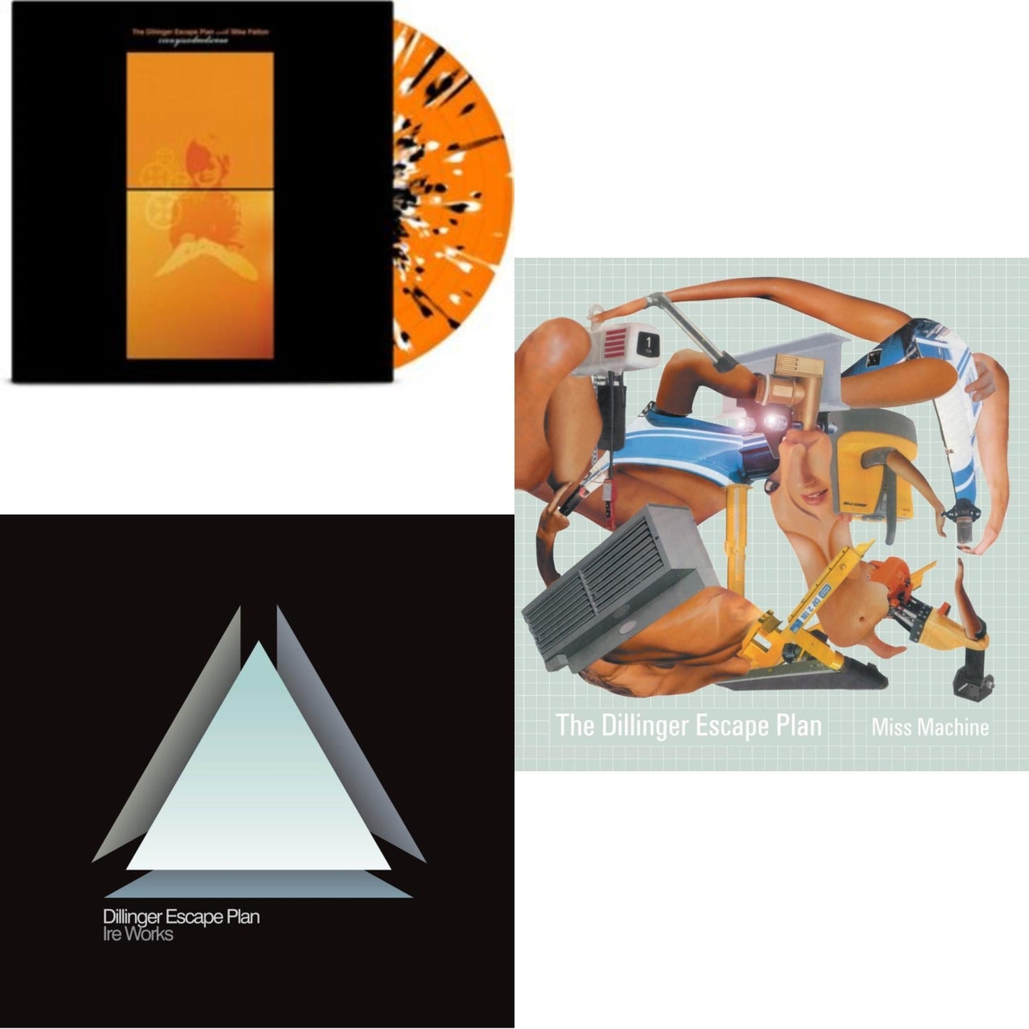Dillinger Escape Plan - Irony Is A Dead Scene Sing Sing Death House & Ire Works (Coloured LP Vinyl) & Miss Machine (Coloured LP Vinyl)
