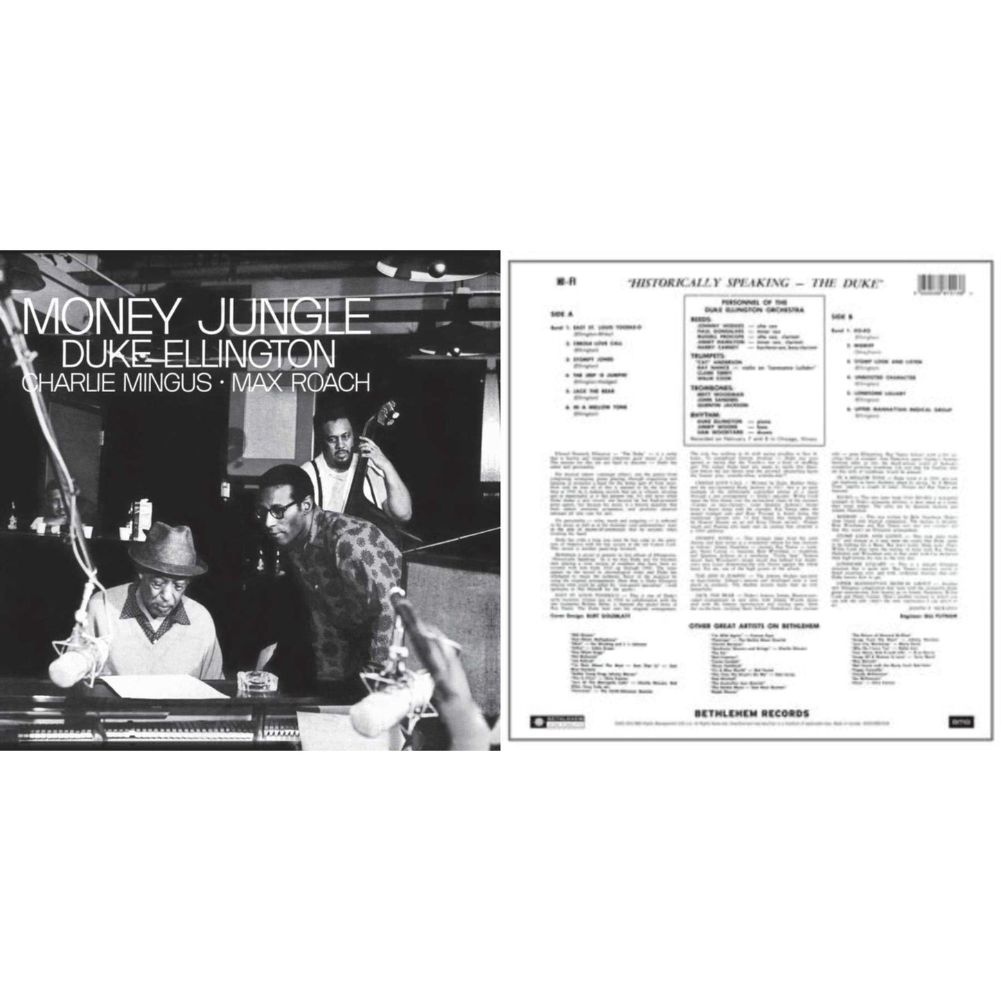 Duke Ellington - Historically Speaking - The Duke & Money Jungle (Blue Note Tone Poet Series) - LP Vinyl Bundle