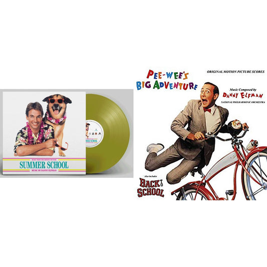Danny Elfman - Pee-Wee's Big Adventure Ost (Red LP Vinyl) & Summer School Ost (Random Seafoam Green Or Beer Yellow LP Vinyl/Remastered/45RPM/Gatefold/Limited)