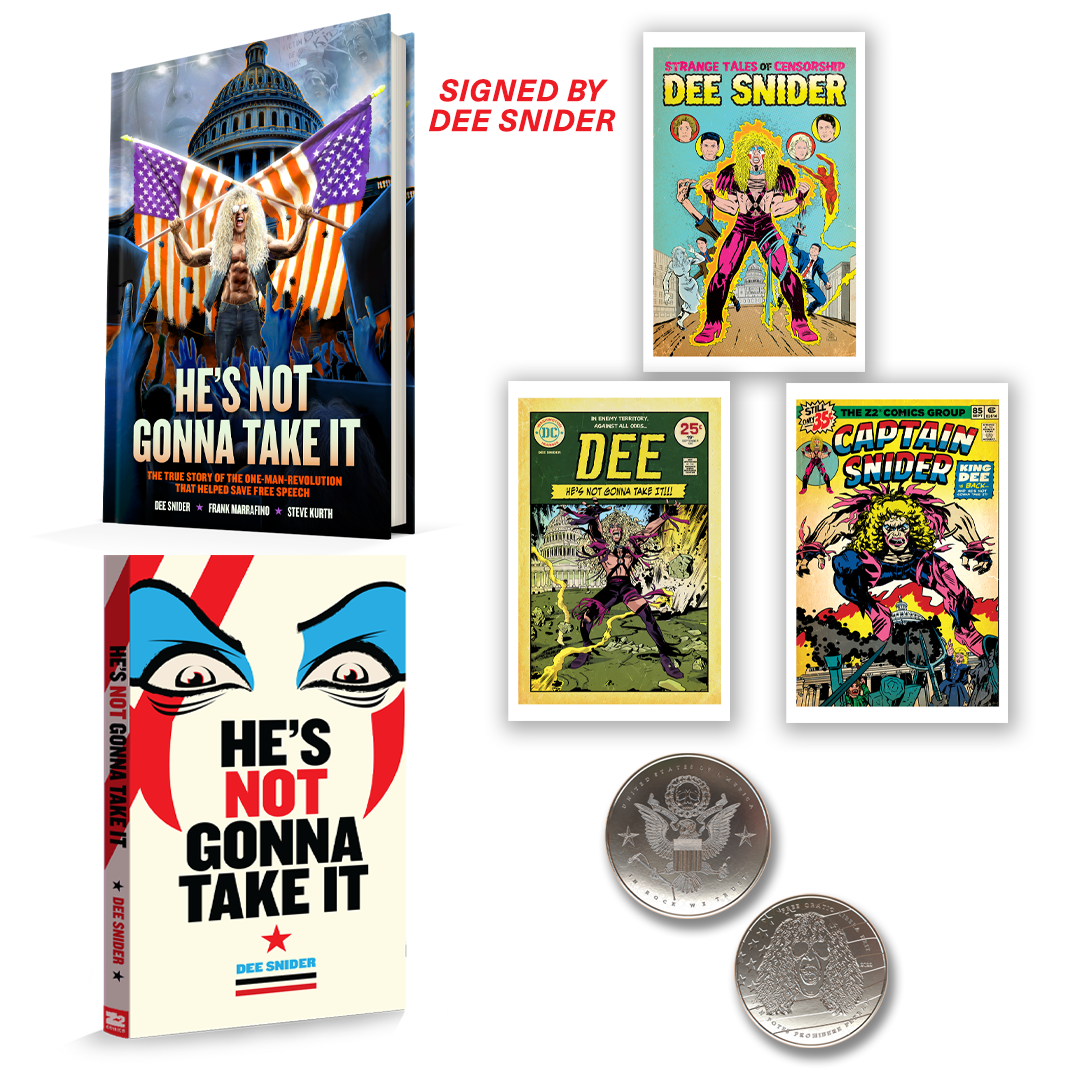 Dee Snider He's Not Gonna Take It - Signed Deluxe Bundle Book
