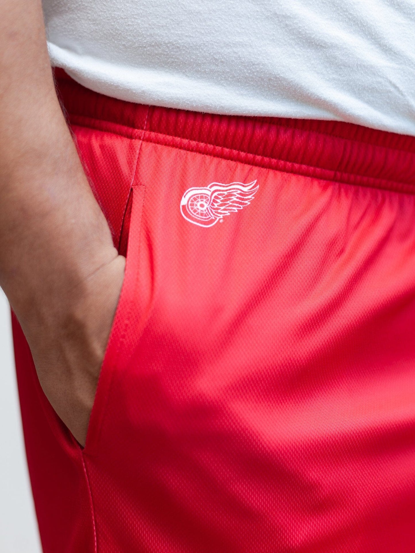 Detroit Red Wings Mesh Hockey Shorts