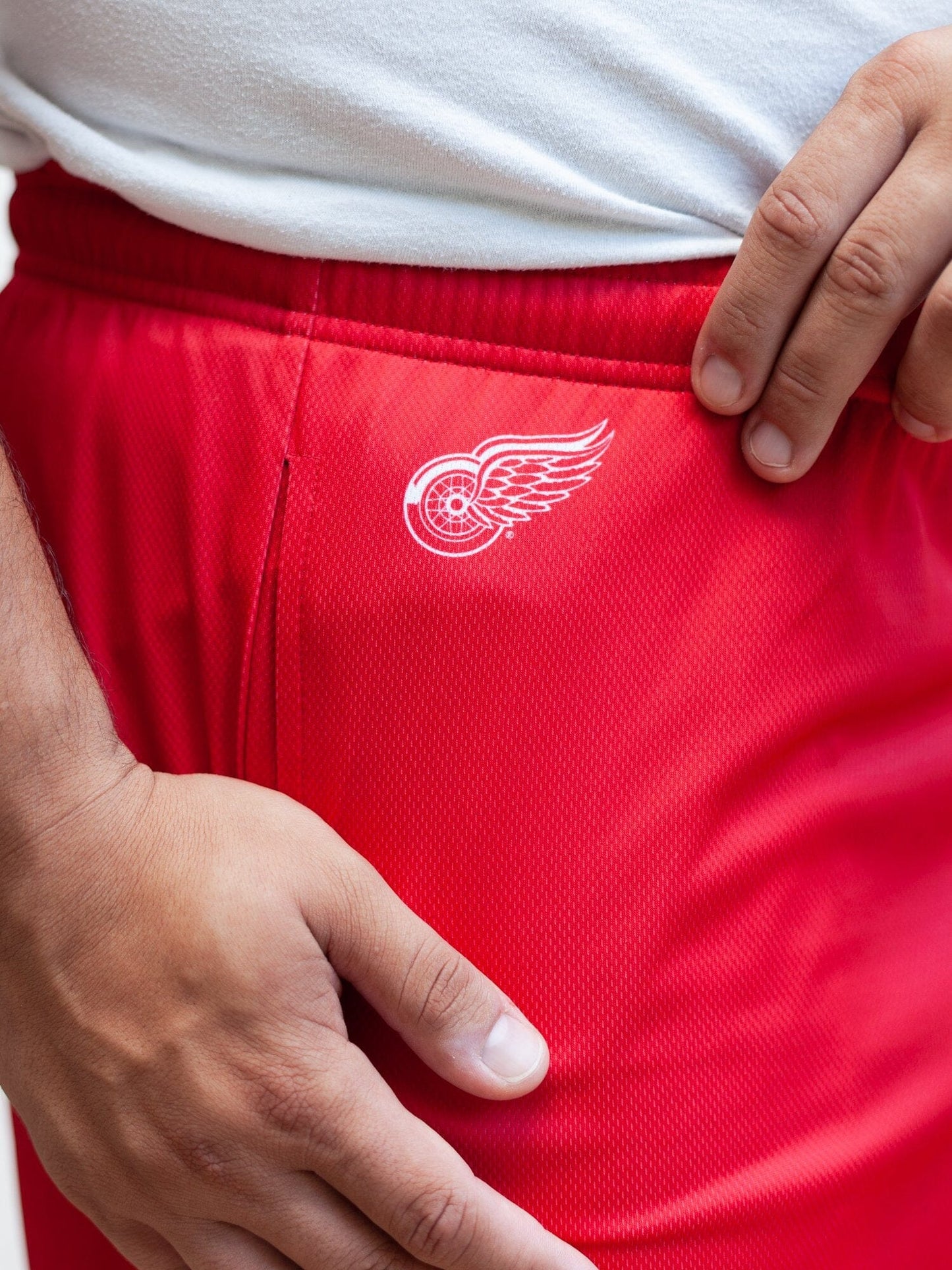 Detroit Red Wings Mesh Hockey Shorts