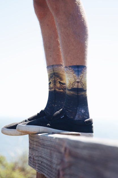 Dave Nelson Golden Adult Crew Sock