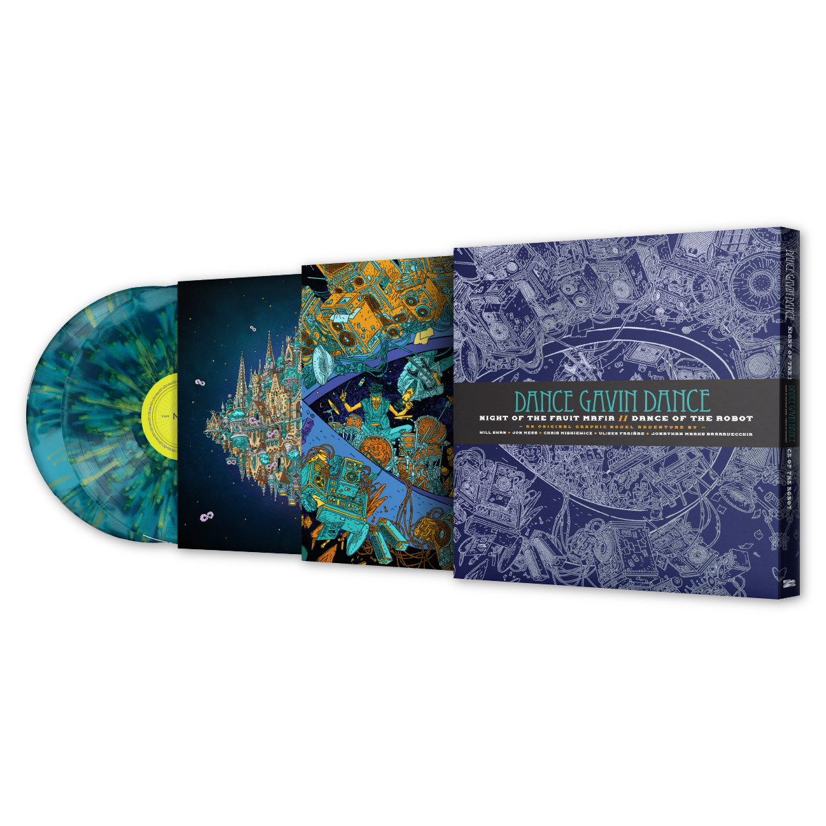 Dance Gavin Dance Night of the Fruit Mafia // Dance of the Robot - Graphic Novel (Deluxe Vinyl Record Edition)