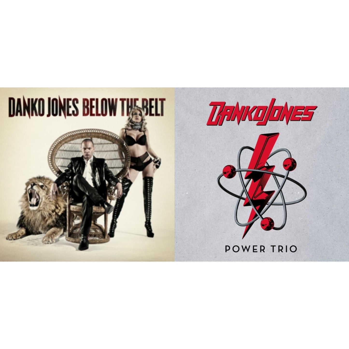 Danko Jones - Power Trio (Silver LP Vinyl) & Below The Belt