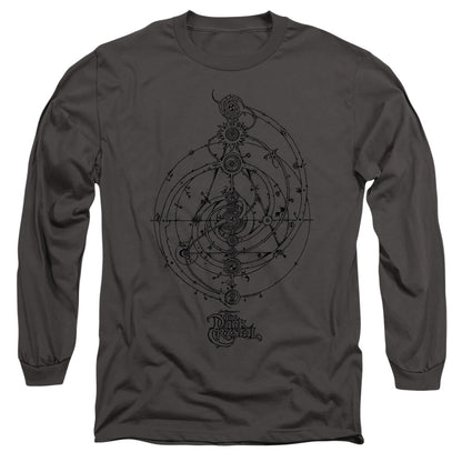 Dark Crystal Dream Spiral Mens Long Sleeve Shirt Charcoal Officially Licensed Officially Licensed